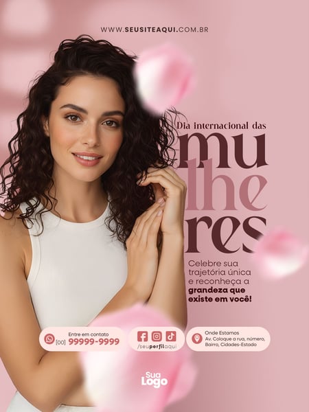 FEED DIA DA MULHER SOCIAL MEDIA PSD EDITÁVEL 11