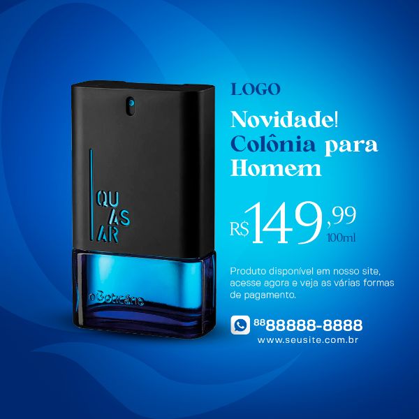 COLÔNIA QUASAR O BOTICÁRIO LOJA DE PERFUMARIA SOCIAL MEDIA