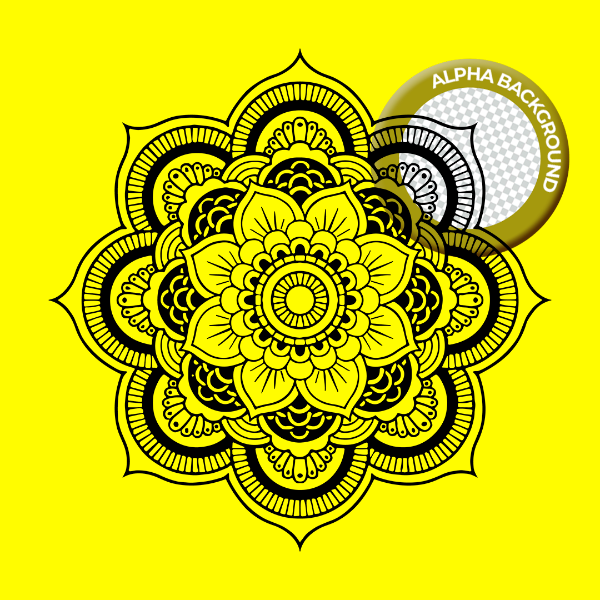 ELEMENTO MANDALA PARA COMPOSIÇÃO PNG TRANSPARENTE SEM FUNDO