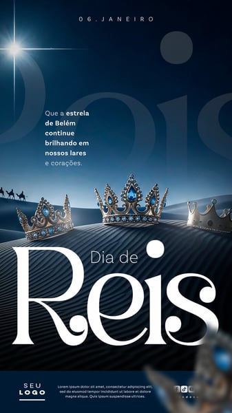 DIA DE REIS 06 DE JANEIRO STORY SOCIAL MEDIA PSD EDITÁVEL 6