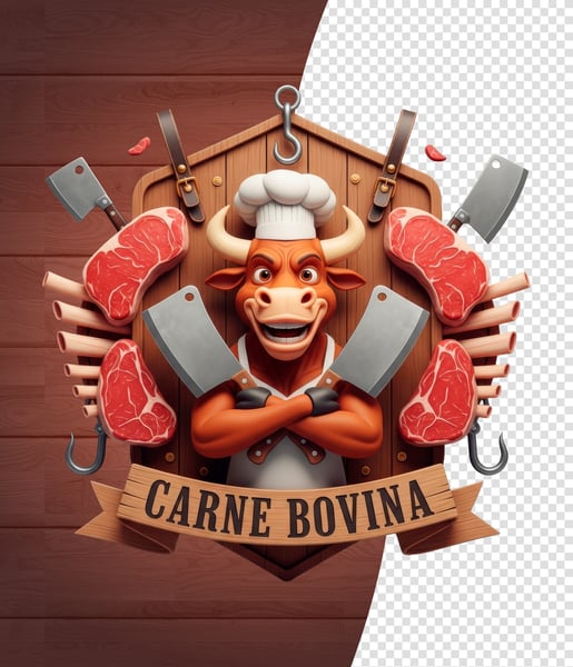 SELOS 3D PARA AÇOUGUE MODELO 04