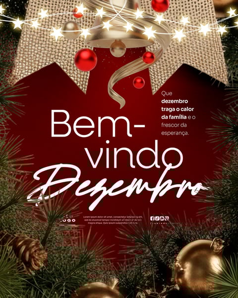 BEM VINDO DEZEMBRO SOCIAL MEDIA PSD EDITÁVEL 6