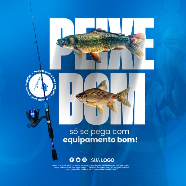 CASA DE PESCA  PEIXE BOM SÓ SE PEGA COM EQUIPAMENTO BOM