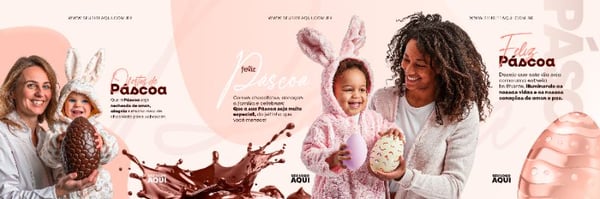 CARROSSEL QUADRADO - FELIZ PÁSCOA | PSD EDITÁVEL