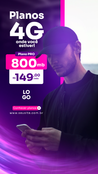 STORIES PROVEDOR DE INTERNET SOCIAL MEDIA POST - INTERNET EM QUALQUER LUGAR