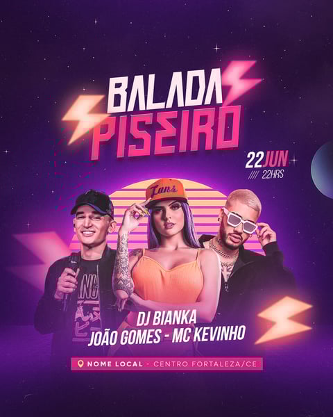 FLYER EVENTO - BALADA PISEIRO - FEED