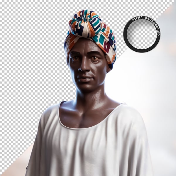 HOMEM NEGRO AFRO ELEMENTO PSD PNG 27