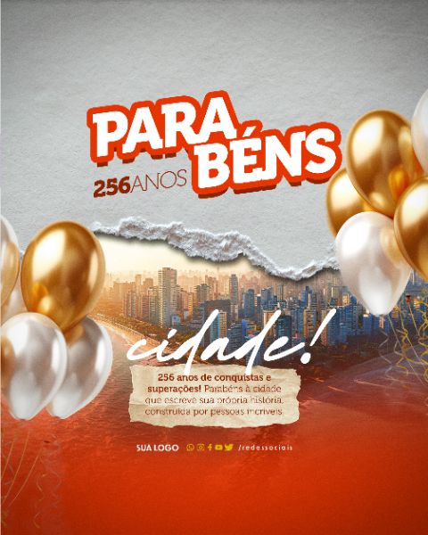 SOCIAL MEDIA - ANIVERSÁRIO CIDADE