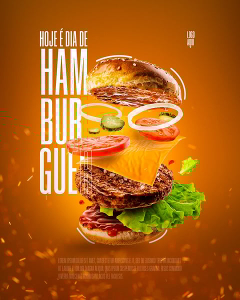 POST HAMBURGUERIA HOJE É DIA DE HAMBURGUER FEED
