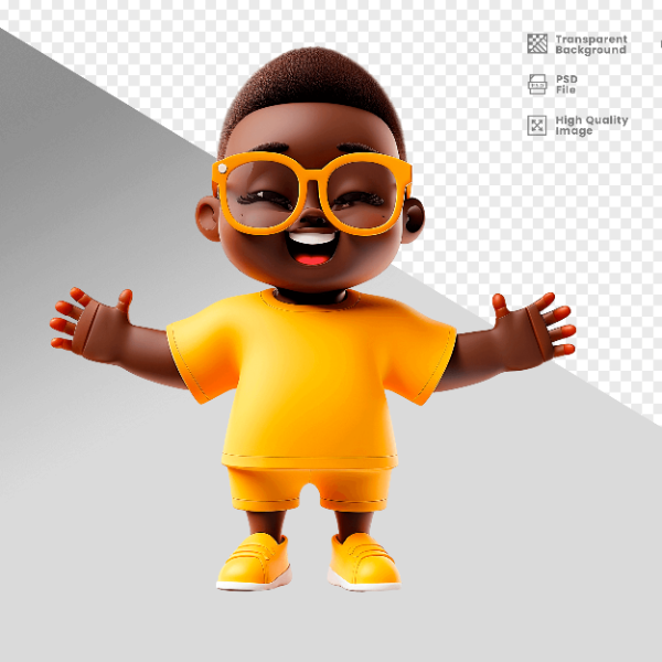 MASCOTE 3D PERSONAGEM PARA COMPOSIÇÃO
