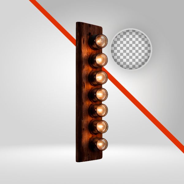 LUZ EM MADEIRA 3D, LÂMPADAS EM TÁBUA, ELEMENTO PNG, LUZES, FUNDO TRANSPARENTE, PARA FLYER DE VAQUEJADA, SERTANEJO