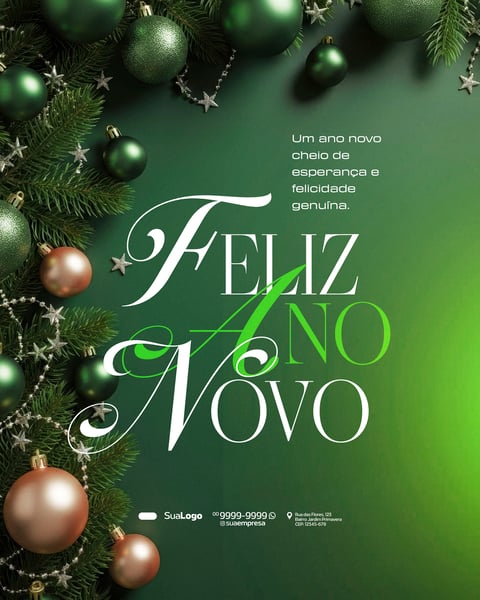 FEED FELIZ ANO NOVO 12 SOCIAL MEDIA PSD EDITÁVEL