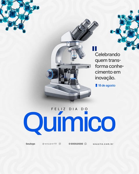 DIA DO QUÍMICO FLYER PSD 4