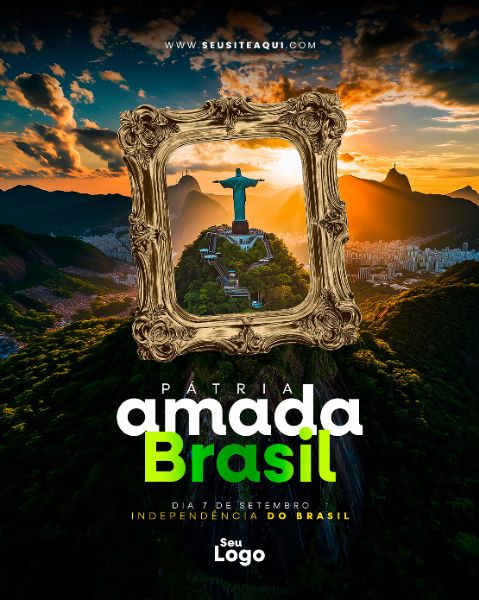 FEED VERTICAL - DIA DA INDEPENDÊNCIA DO BRASIL | SOCIAL MEDIA | PSD EDITÁVEL