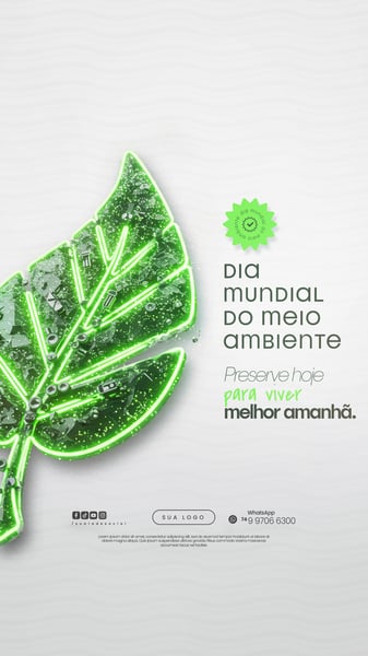 05 DE JUNHO - DIA MUNDIAL DO MEIO AMBIENTE SOCIAL MEDIA PSD EDITÁVEL