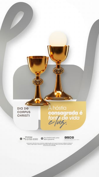 DIA DE CORPUS CHRISTI SOCIAL MEDIA PSD EDITÁVEL