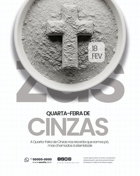 QUARTA FEIRA DE CINZAS SOCIAL MEDIA PSD EDITÁVEL 003