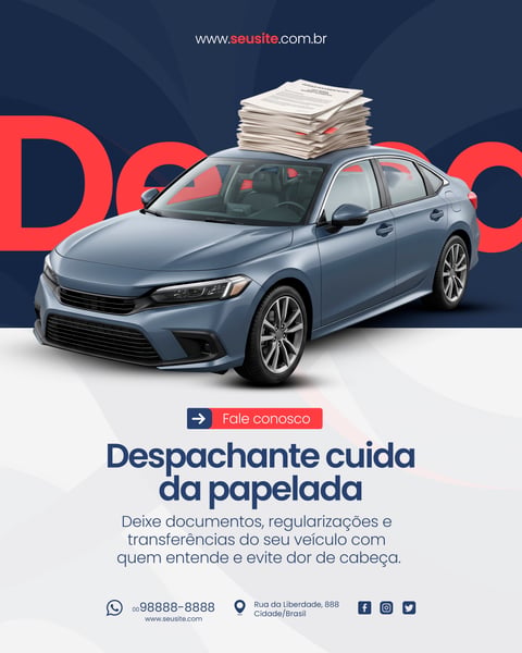 DESPACHANTE VEICULAR SOCIAL MEDIA PSD EDITÁVEL 6