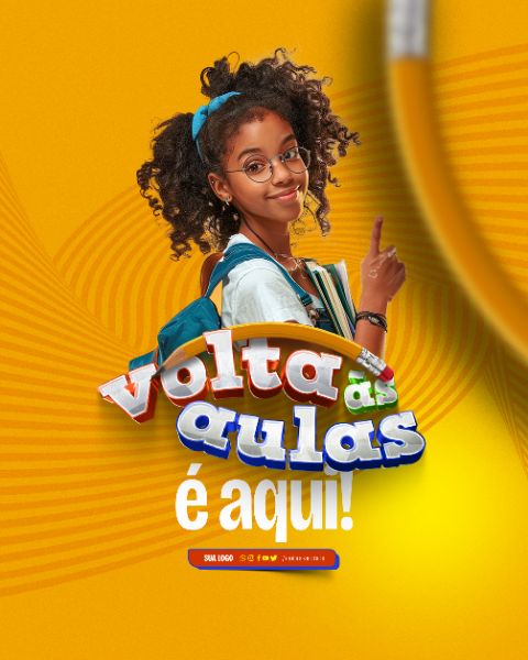 SOCIAL MEDIA - VOLTA AS AULAS - AQUI É SEU LUGAR