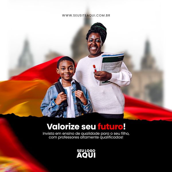 AULAS DE ESPANHOL | IDIOMAS | ESCOLA | SOCIAL MEDIA | PSD EDITÁVEL