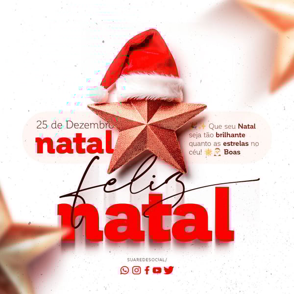 DPX SOCIAL MEDIA FELIZ NATAL FEED QUE SEU NATAL SEJA TÃO BRILHANTE QUANTO AS ESTRELAS NO CÉU
