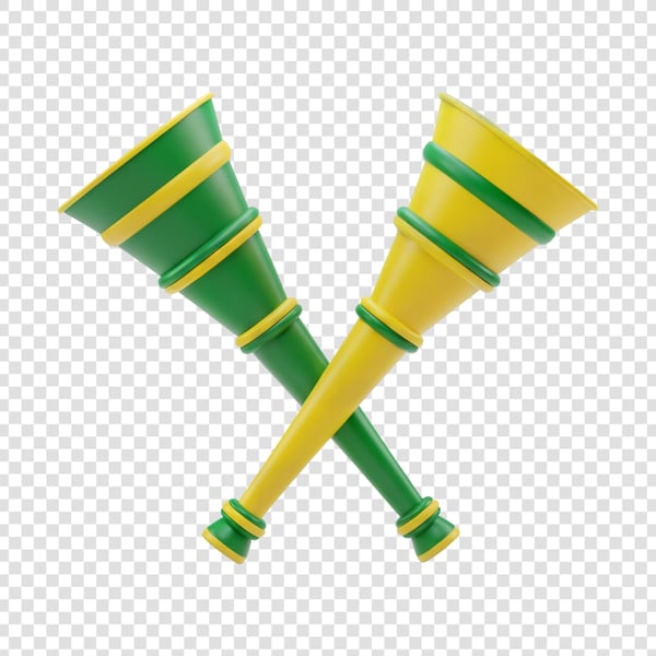 CORNETA VERDE E AMARELA CARNAVAL 01