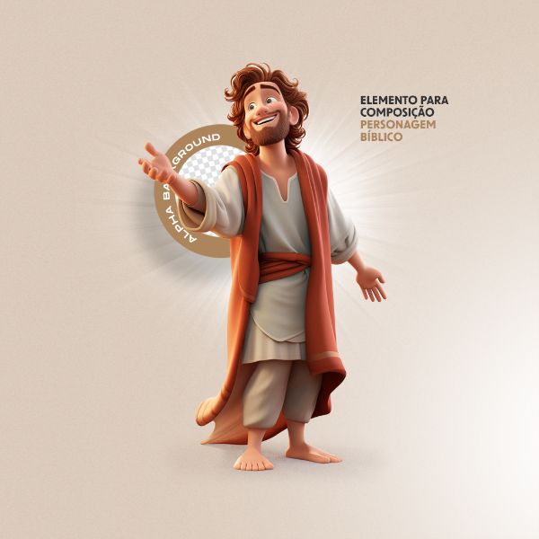 PERSONAGEM BÍBLICO PARA COMPOSIÇÃO - DAVI ESTENDENDO O BRAÇO