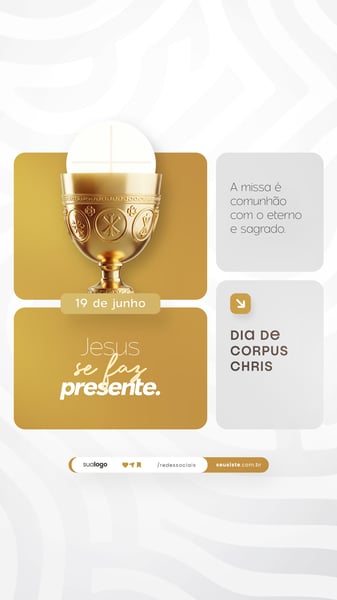 DIA DE CORPUS CHRISTI SOCIAL MEDIA PSD EDITÁVEL