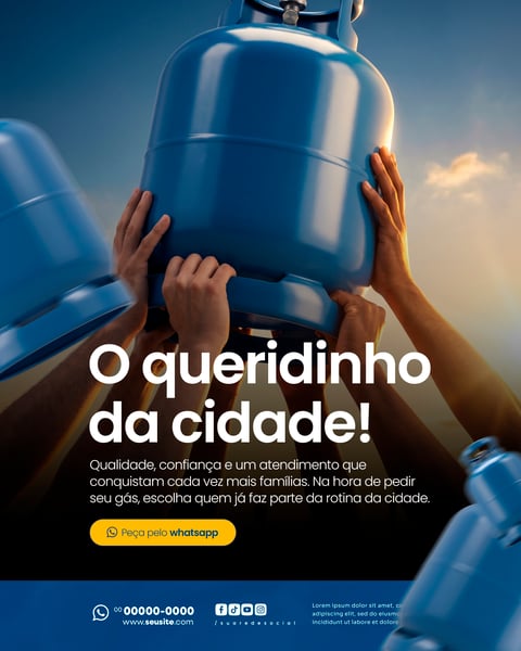 DISTRIBUIDORA DE GÁS SOCIAL MEDIA PSD EDITÁVEL 10