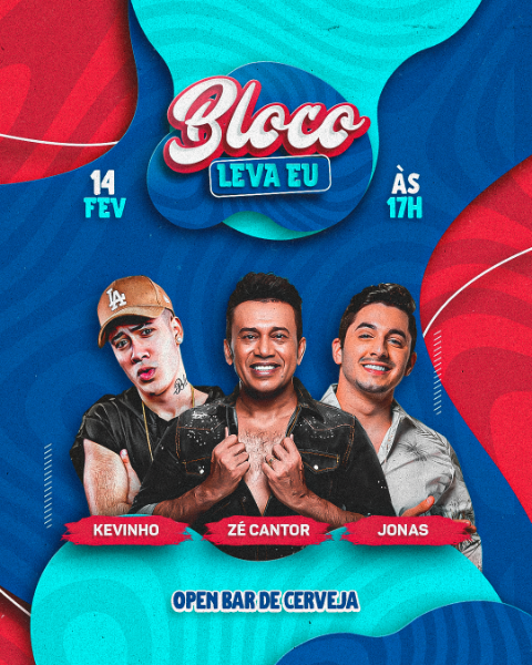 FLYER PARA EVENTO, ARTISTAS E EVENTOS, BLOCO BLOQUINHO, CARNAVAL