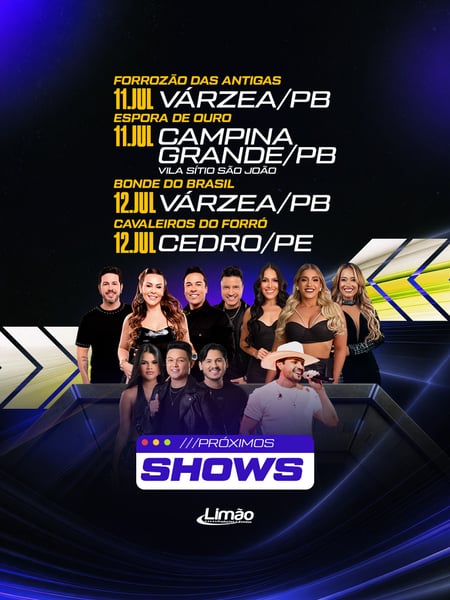 PRÓXIMOS SHOWS - ARTISTAS