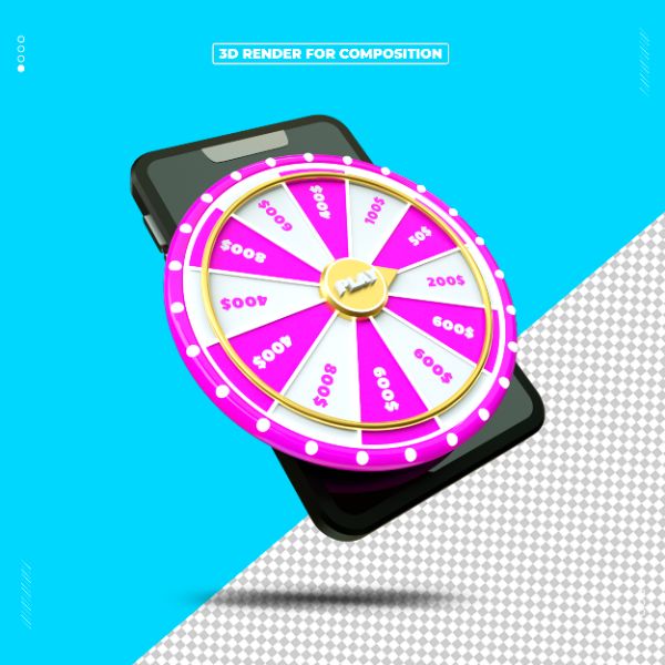 3d render object casino roulette