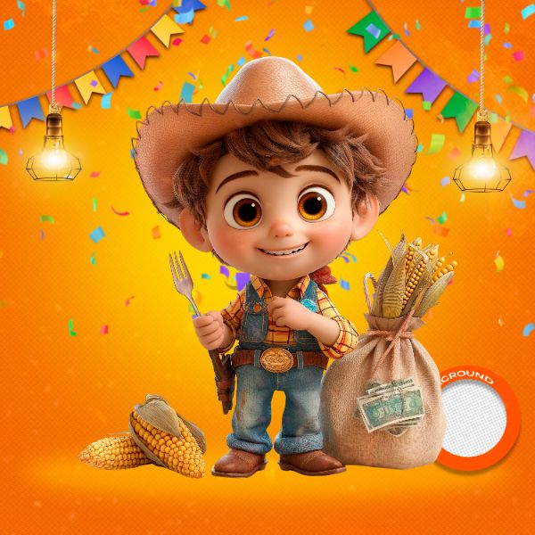 MASCOTES DE FESTA JUNINA MODELO 153