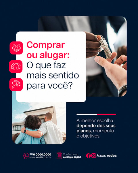 IMOBILIÁRIA SOCIAL MEDIA COMPRAR OU ALUGAR PSD EDITÁVEL