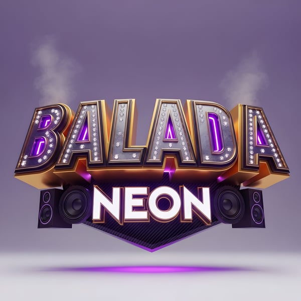 SELO 3D BALADA NEON FUNK REALISTA 06