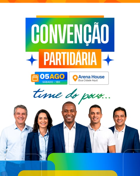 Social Media Convite Convenção Partidária 2026