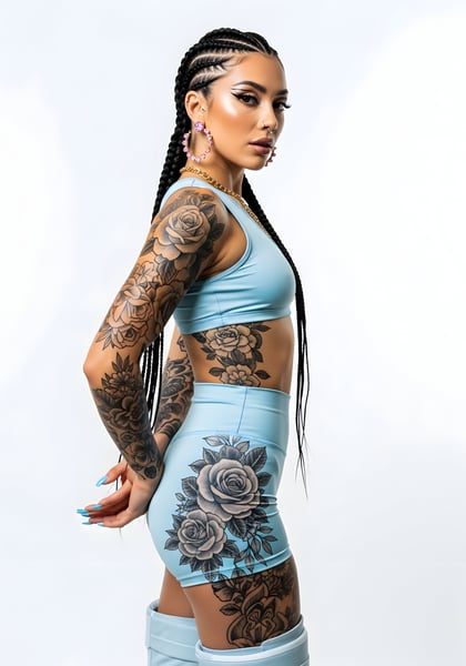 CANTORA DE FUNK ESTILO COM ROUPA DE FRIO BRANCA 05