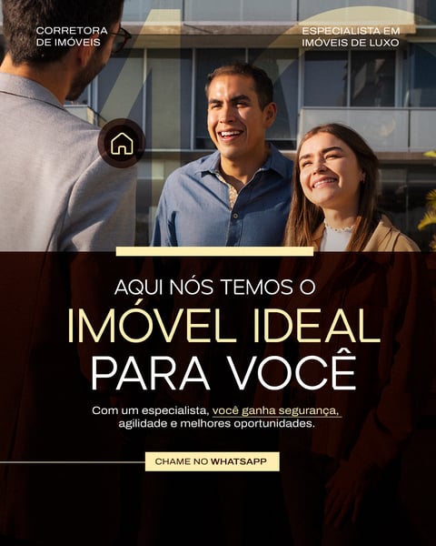 CORRETORA DE IMÓVEIS AQUI NÓS TEMOS SOCIAL MEDIA PSD EDITÁVEL