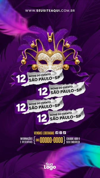 STORY BLOCO CARNAVAL SOCIAL MEDIA PSD EDITÁVEL 07