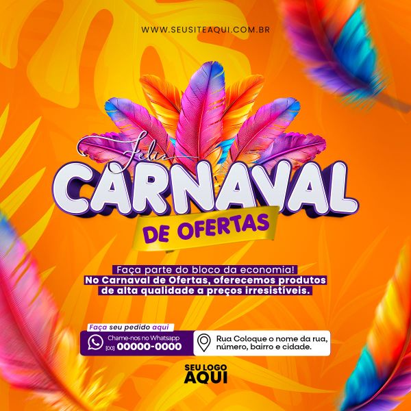 Carnaval | Carnival | Festa | Psd Editável