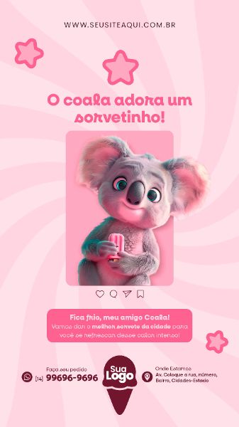 STORY - SORVETERIA - SORVETE | SOCIAL MEDIA | PSD EDITÁVEL