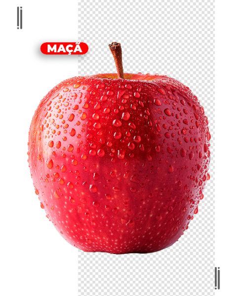 FRUTA | MAÇÃ | IMAGEM SEM FUNDO | PSD EDITÁVEL