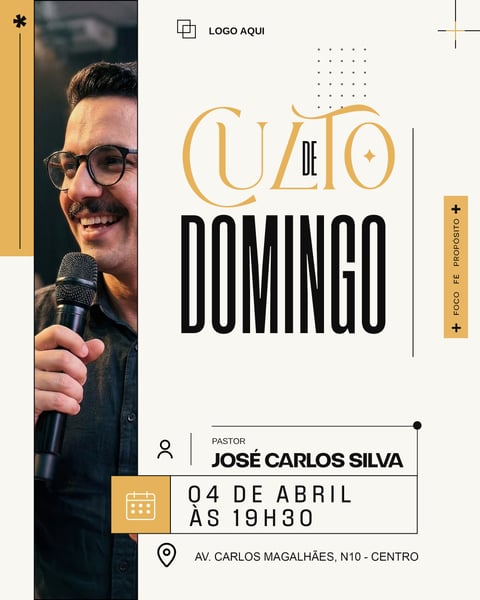 CULTO DE DOMINGO SOCIAL MEDIA PSD EDITÁVEL 9