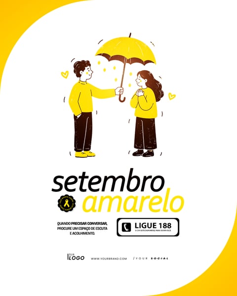 SETEMBRO AMARELO MÊS DE PREVENÇÃO AO SUICÍDIO PSD EDITÁVEL 9