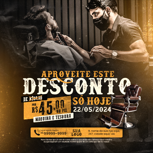 BARBEARIA SOCIAL MEDIA POST - DESCONTO ESPECIAL PARA ASSINANTES