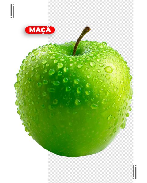 FRUTA | MAÇÃ | IMAGEM SEM FUNDO | PSD EDITÁVEL