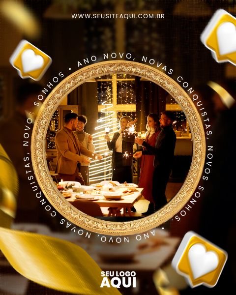 FEED | ANO NOVO | REVEILLON | PSD EDITÁVEL