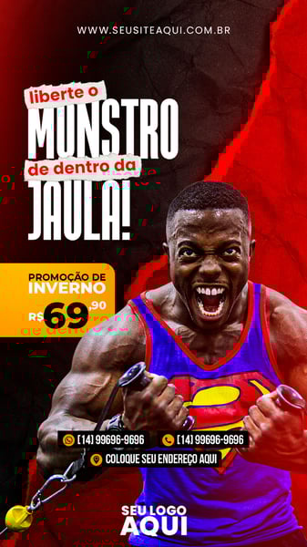 POST STORY - ACADEMIA - LIBERTE O MONSTRO DE DENTRO DA JAULA!