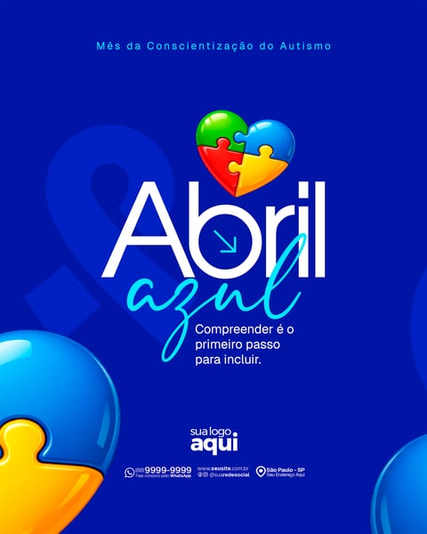 SOCIAL MEDIA ABRIL AZUL MÊS DA CONSCIENTIZAÇÃO DO AUTISMO 1
