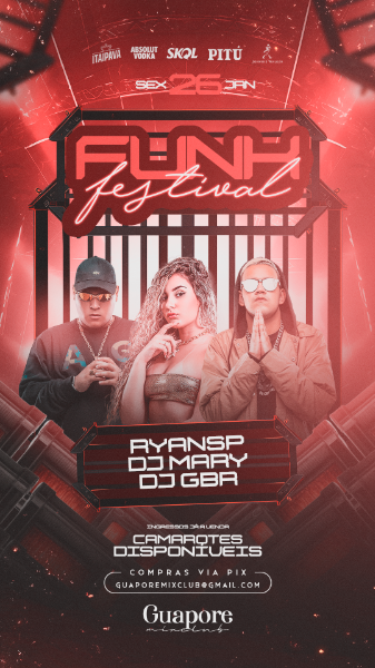 FLYER EVENTO FUNK FESTIVAL STORY
